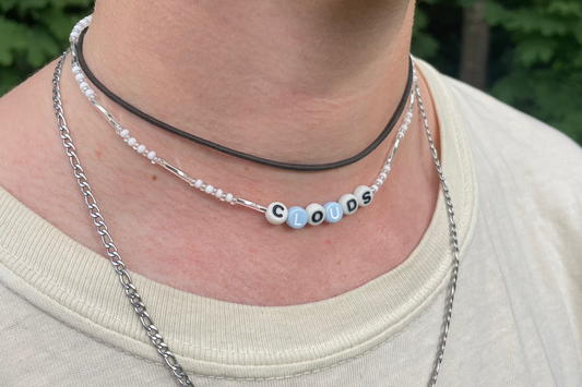 'clouds' Kette weiß