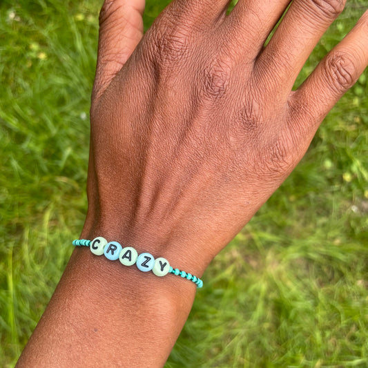 'crazy' Armband blau